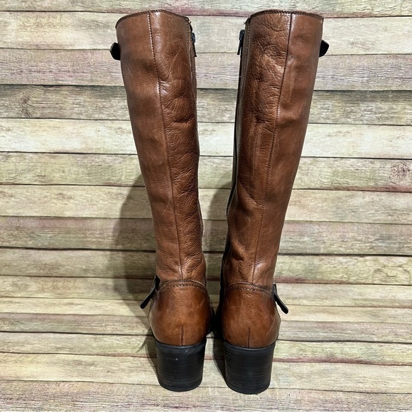 Clark’s Brown Leather Knee High Riding Boots - Picture 6 of 11